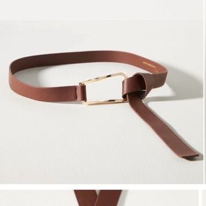 Anthropologie Soft Leather Wrap Belt